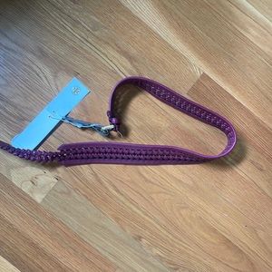 Burgundy tory Burch NWT leather belt